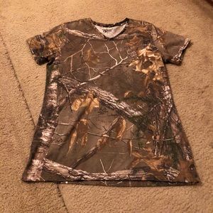 Camo v-neck shirt